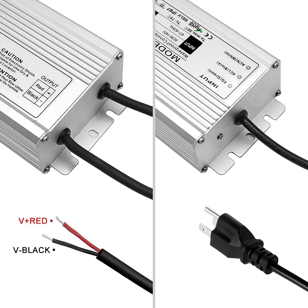 Waterproof IP67 400W 110V AC to 24V DC LED Power Supply L9965