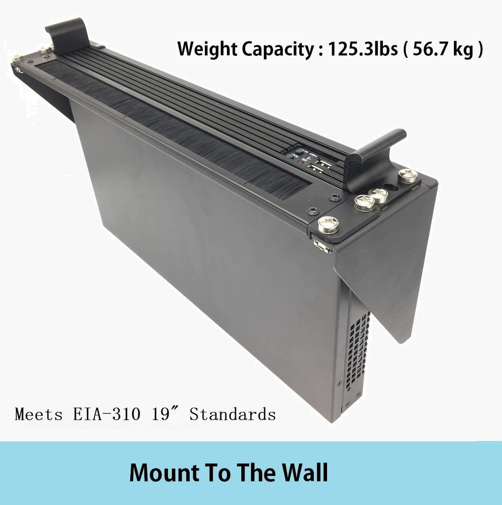19 Inch 2U Heavy Duty Vertical Wall Mountable Rack Pack of 2 X57753