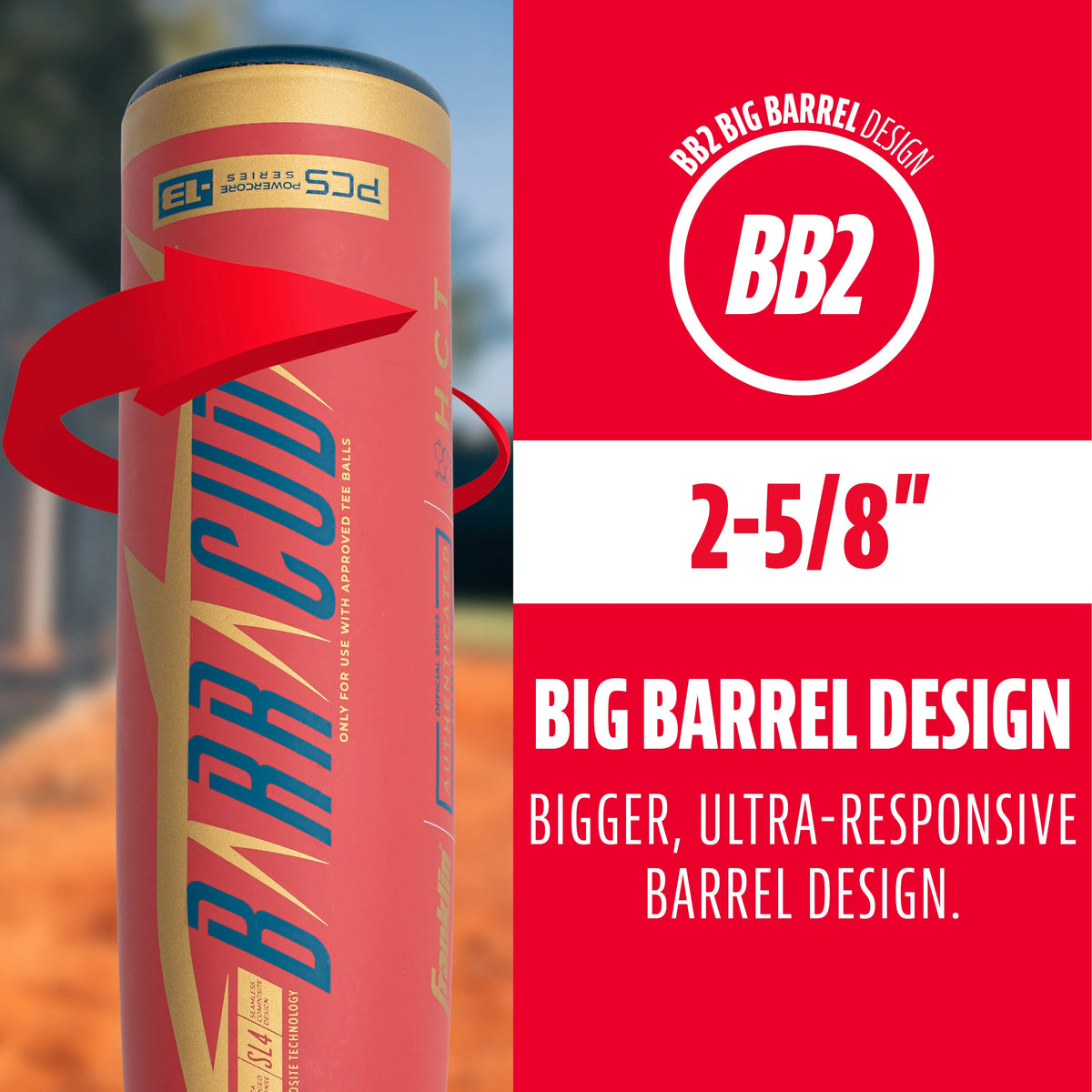 Kids Baseball Teeball Bat 26 Inches 13oz Metal Composite S225
