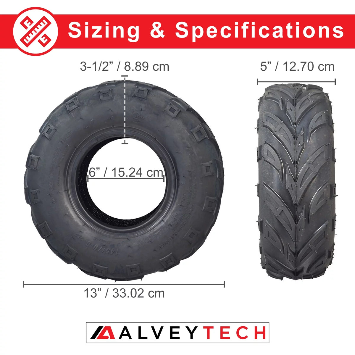 145/70-6 Front Tire with V-Tread All Terrain I8732
