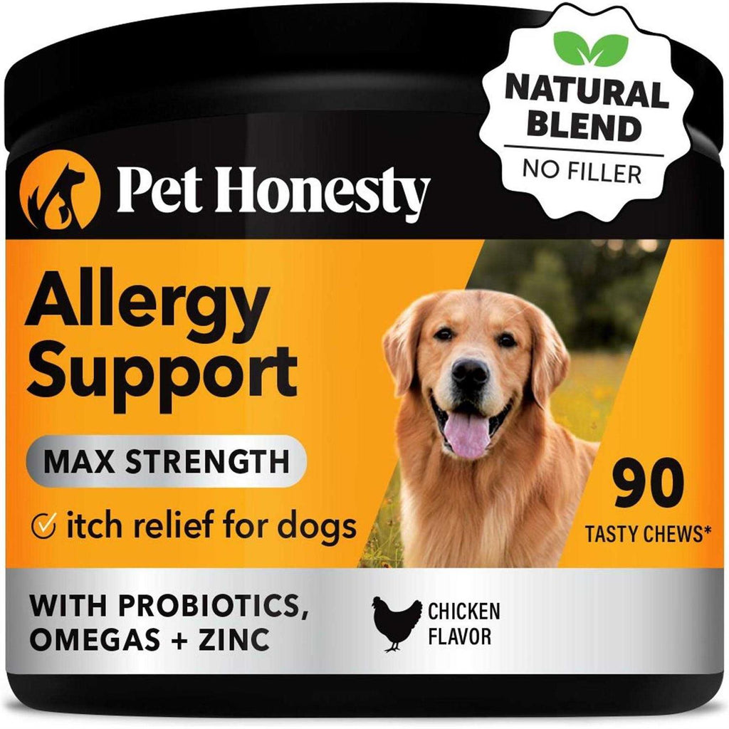 Dog Allergy Support Supplement with Probiotics Omegas and Zinc P636657