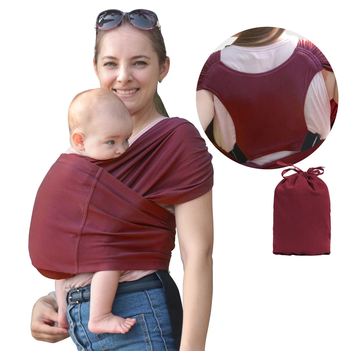 Organic Cotton Adjustable Baby Wrap Carrier G530