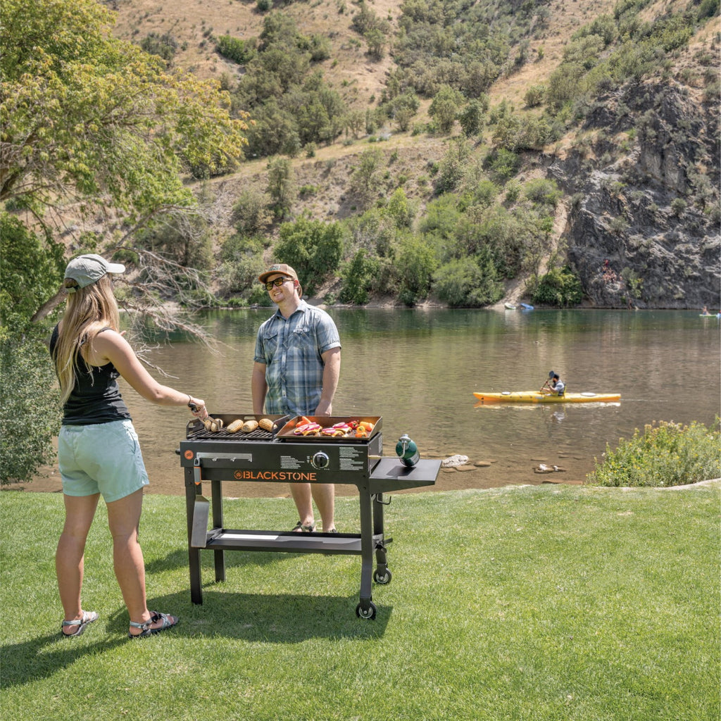 Propane Griddle and Charcoal Grill Combo Y68678