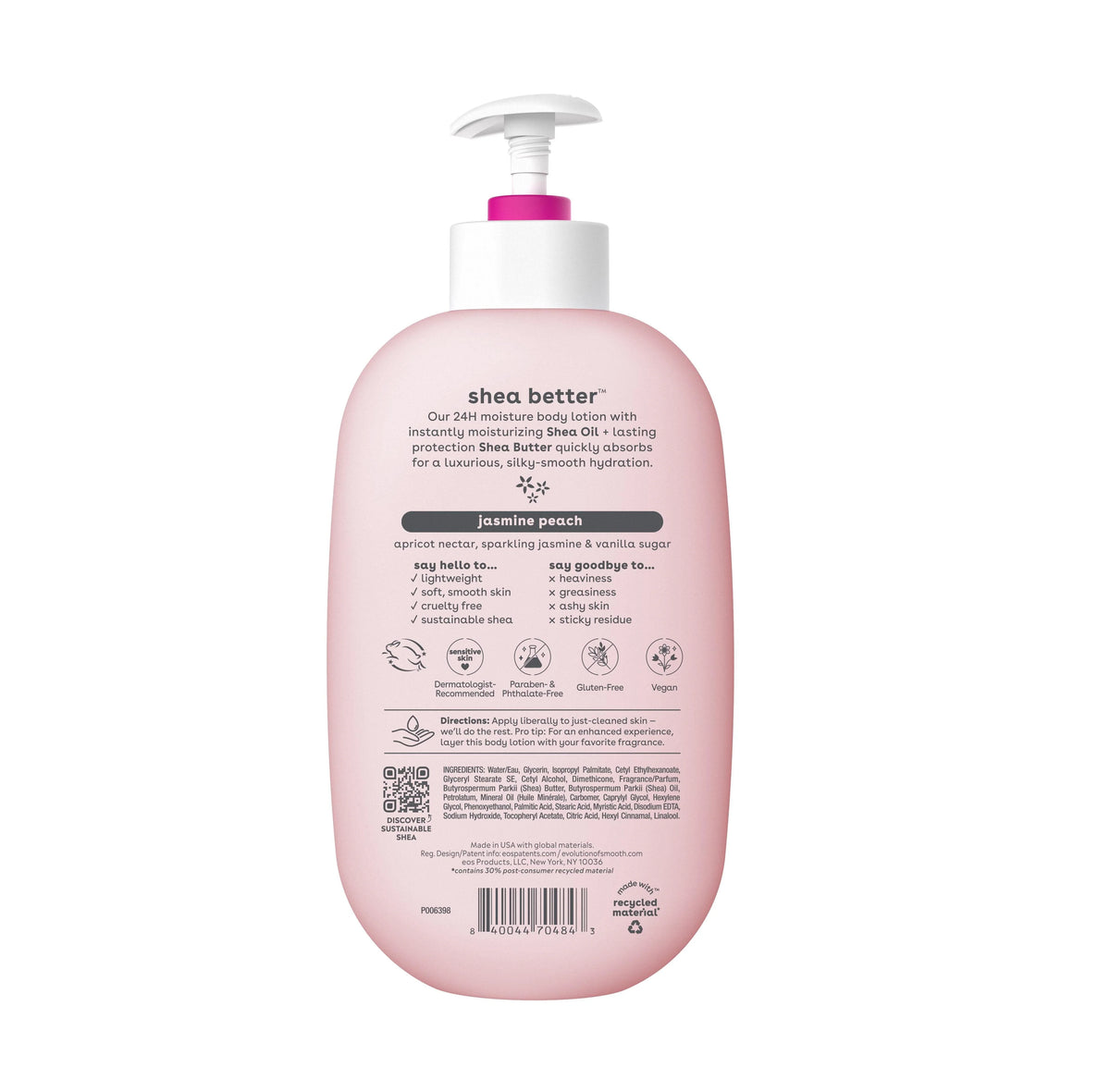 Shea Body Lotion Jasmine Peach 16 fl oz J394986