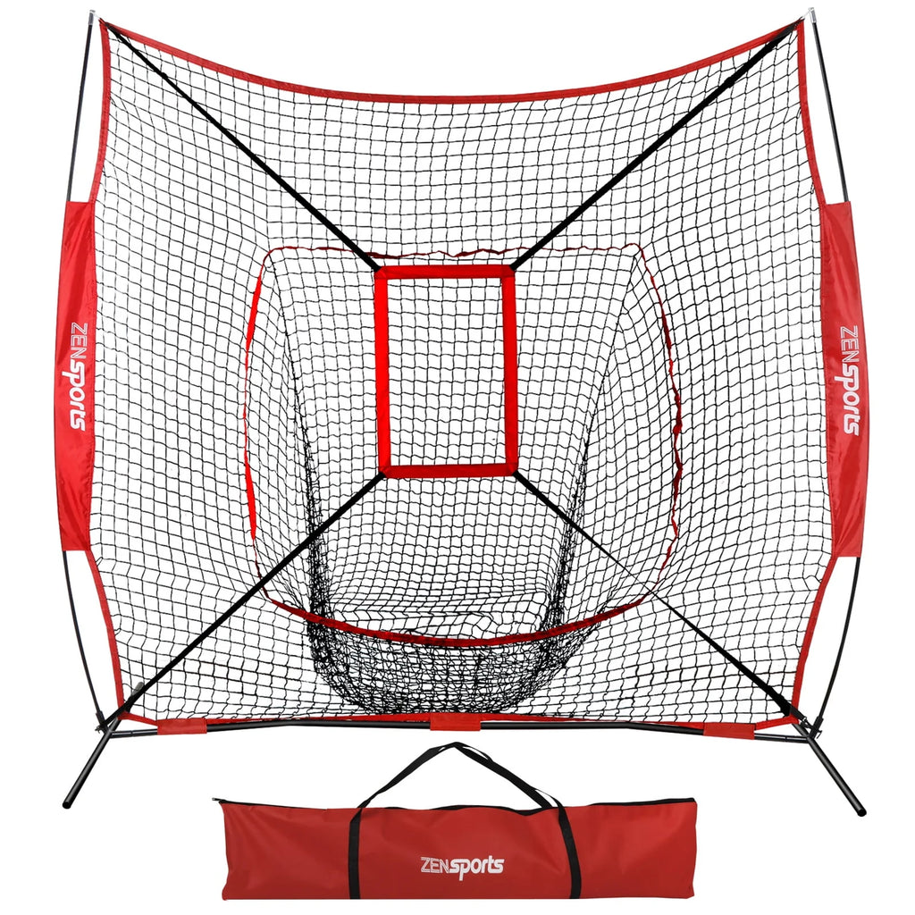 7' x 7' Baseball & Softball Practice Net with Carry Bag S557729