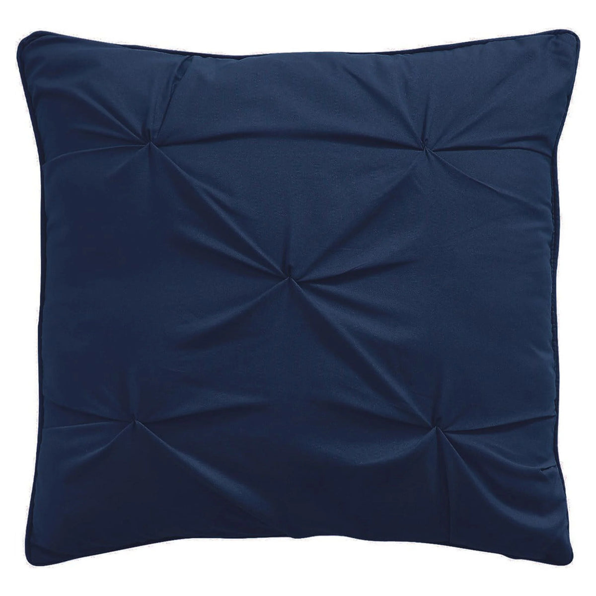 Navy Pintuck Comforter Set Queen U7233