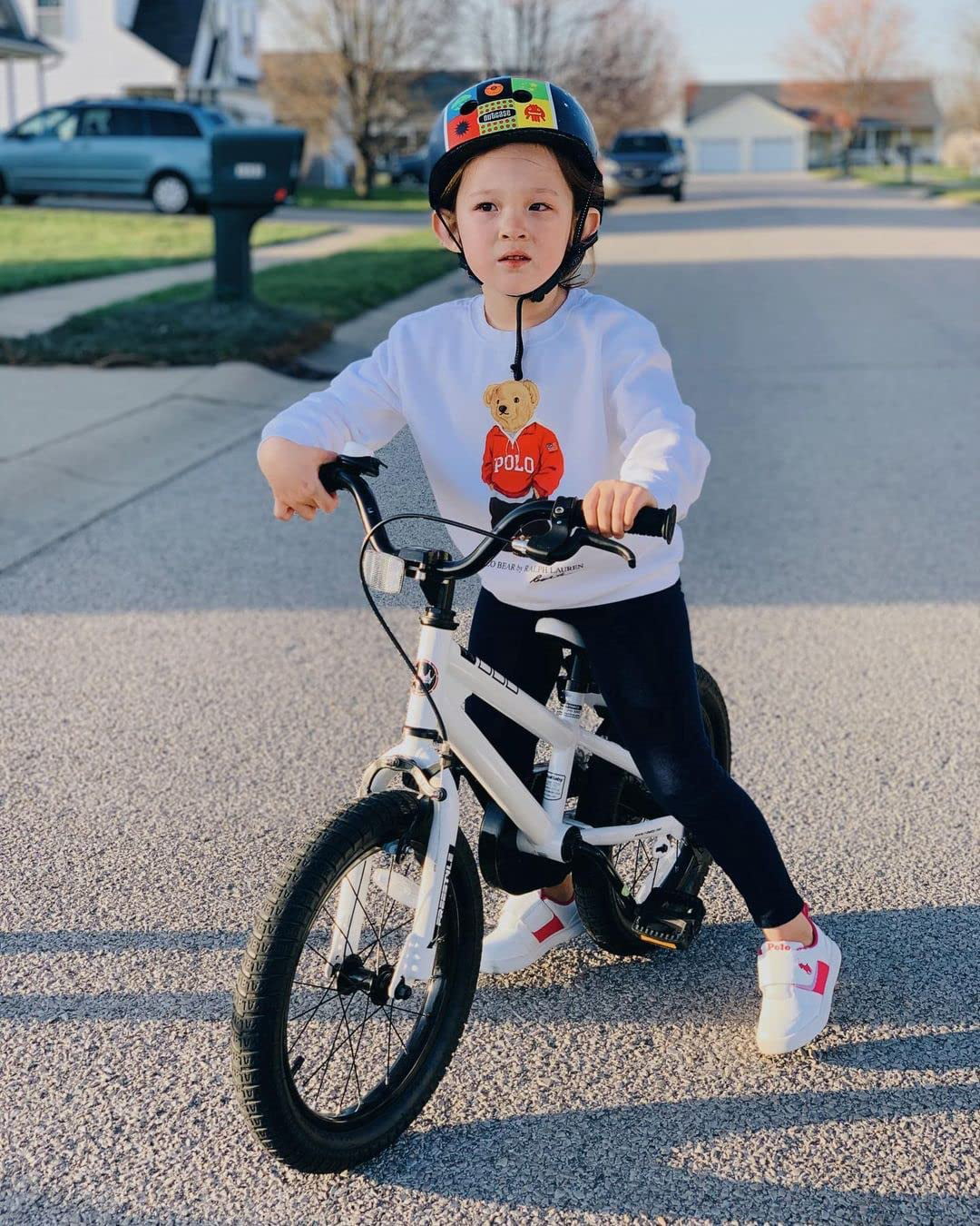 12 In Black Kids Bike with Training Wheels N60748