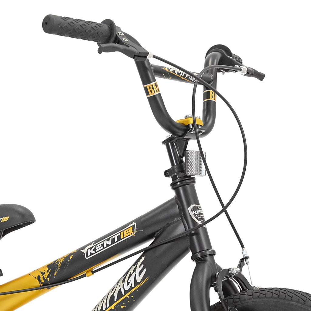 18 in. Gold and Black BMX Bicycle R90128