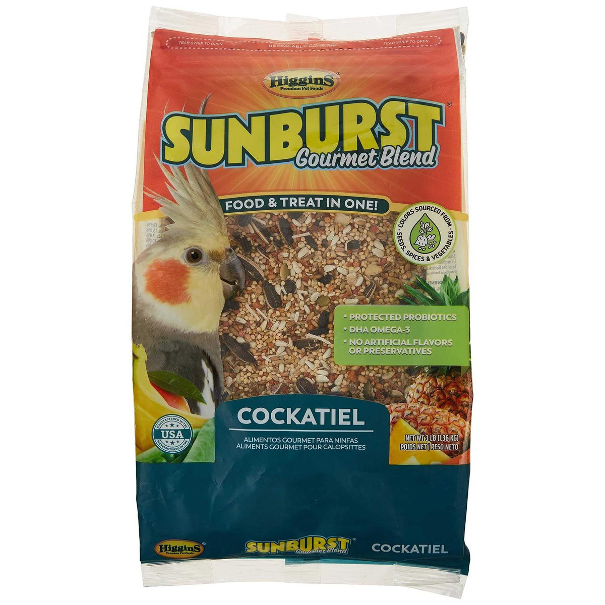 Sunburst Gourmet Blend Cockatiel Food Z930023