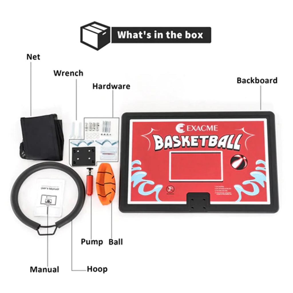 Red Trampoline Basketball Hoop G25352