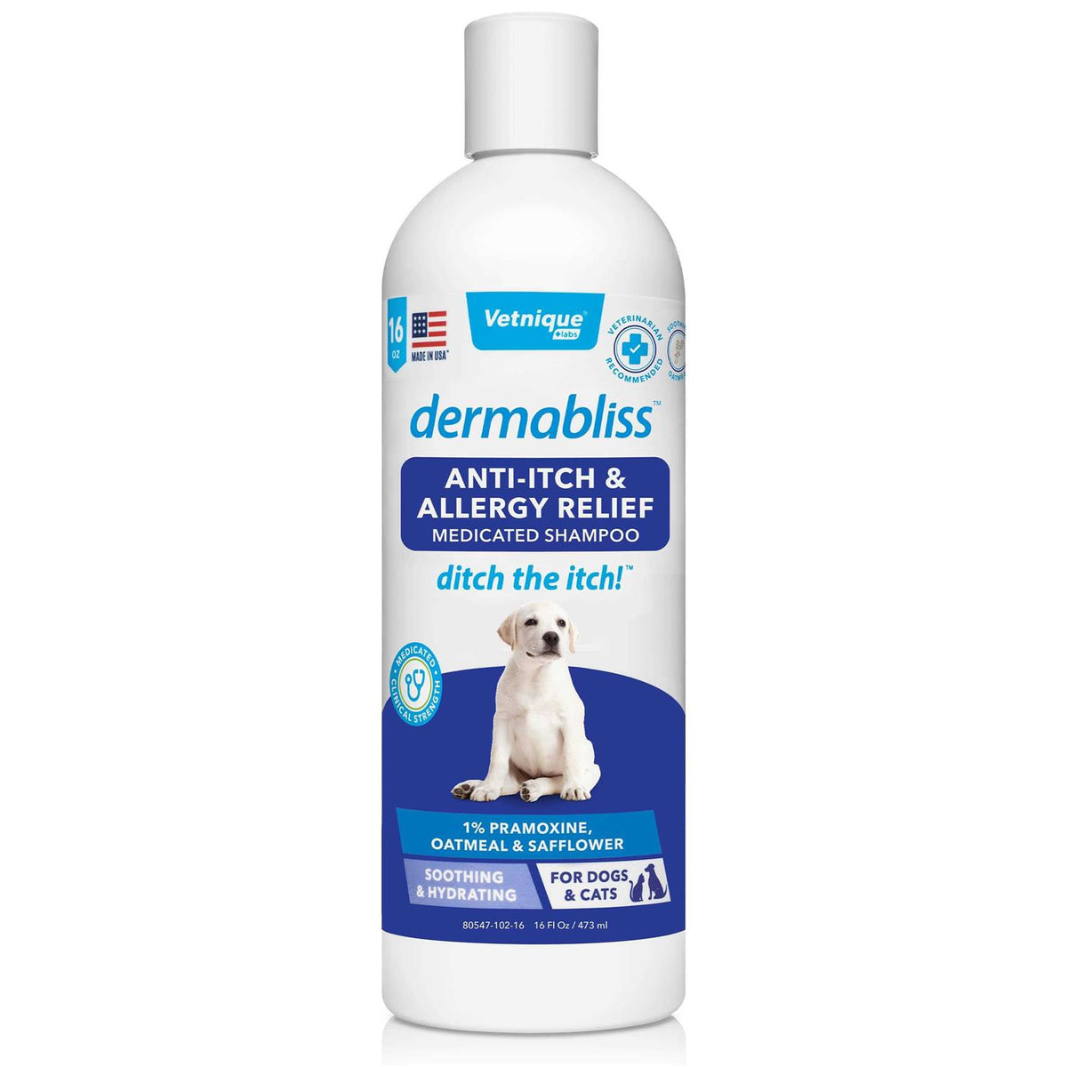 Anti-Itch & Allergy Relief Medicated Shampoo 16oz F8124
