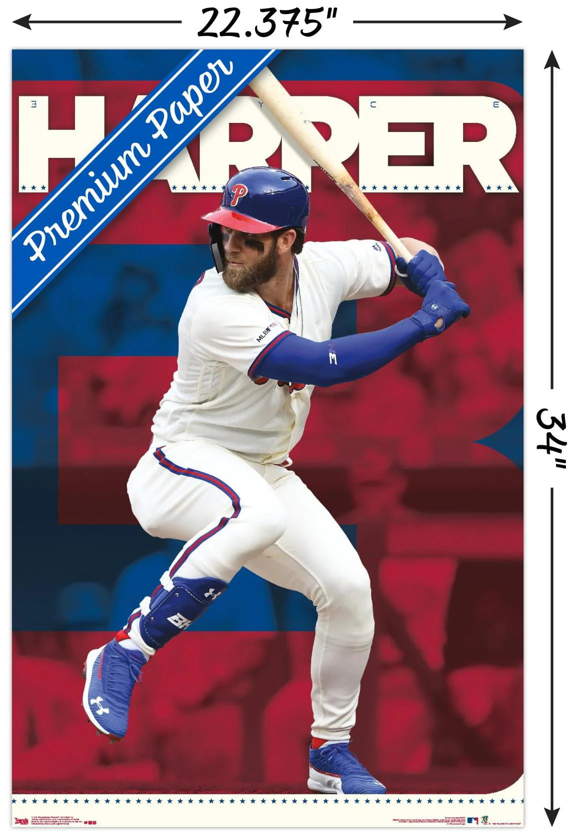 Philadelphia Phillies Wall Poster 22.375 x 34 N196
