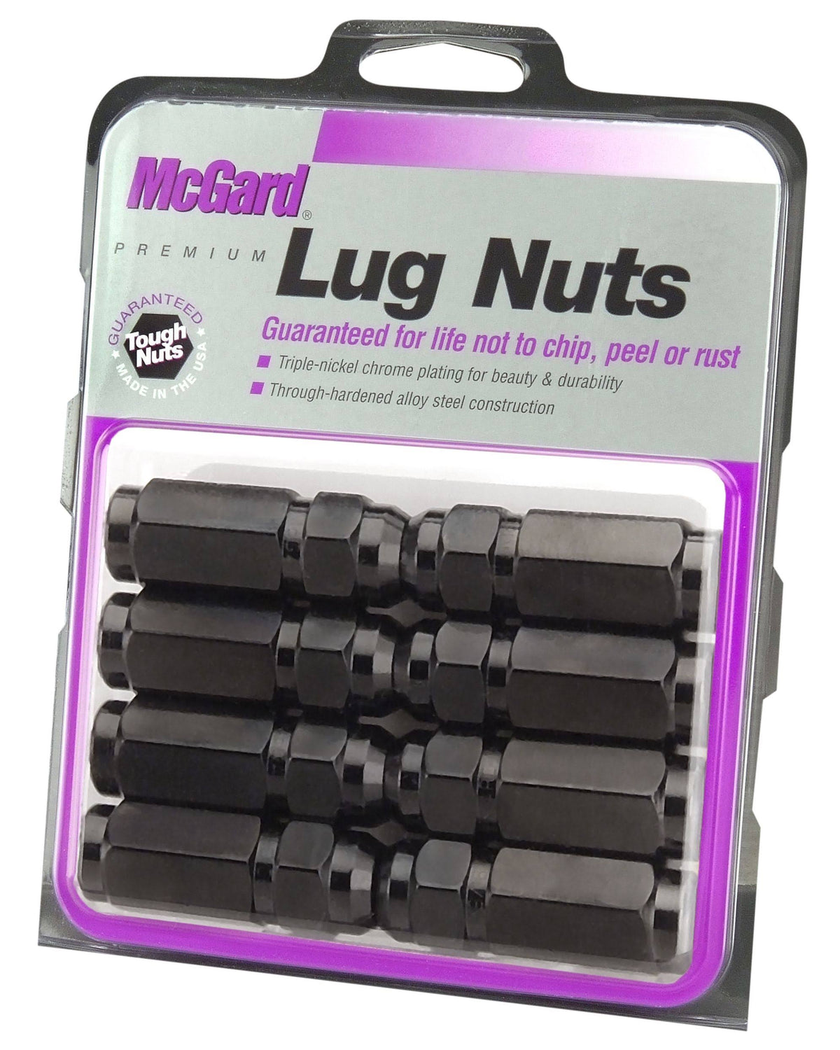 Black Cone Seat Lug Nut Pkg/8 D276