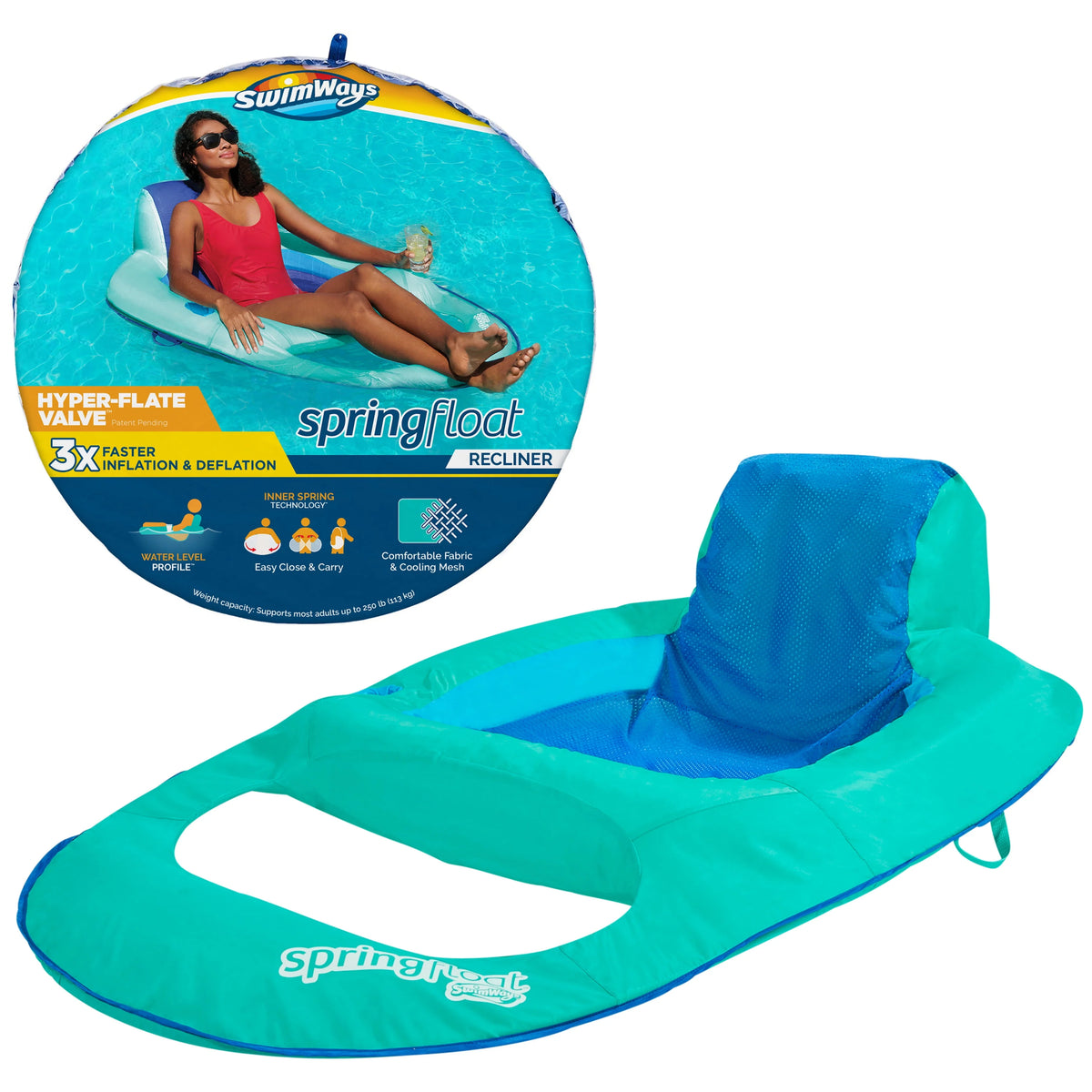 Spring Float Recliner Pool Lounger X528