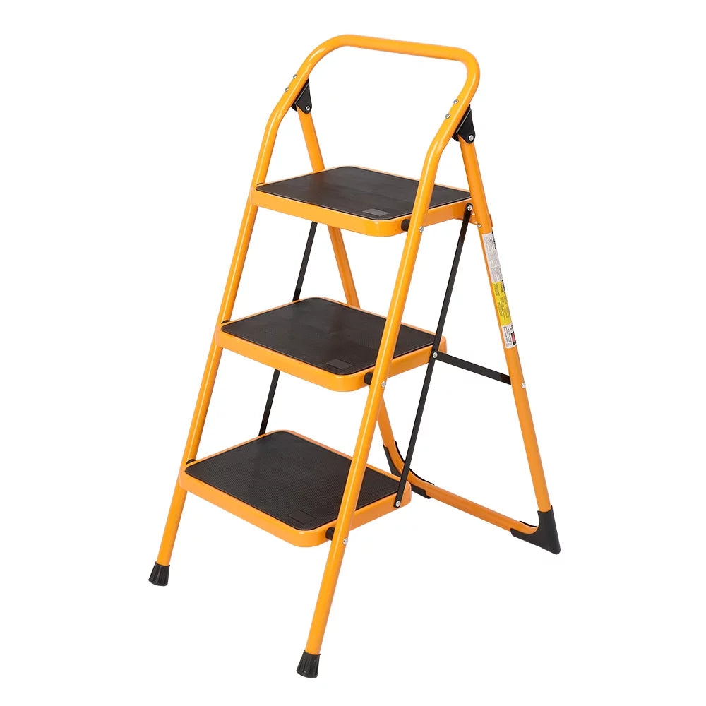 3-Step Ladder, 330 lb. Load Capacity, Iron F874004