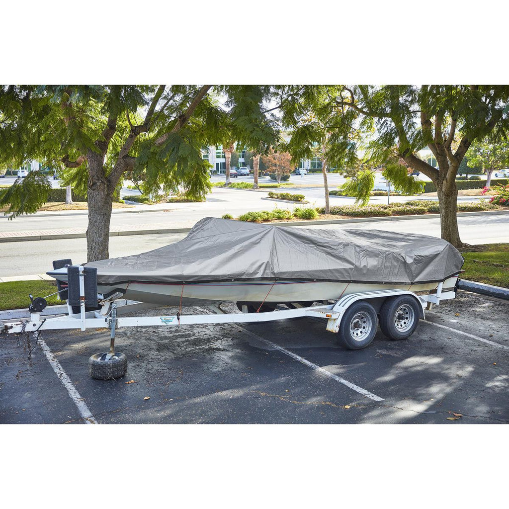 8 ft. x 10 ft. Silver and Black Weather-Resistant Tarp O519889