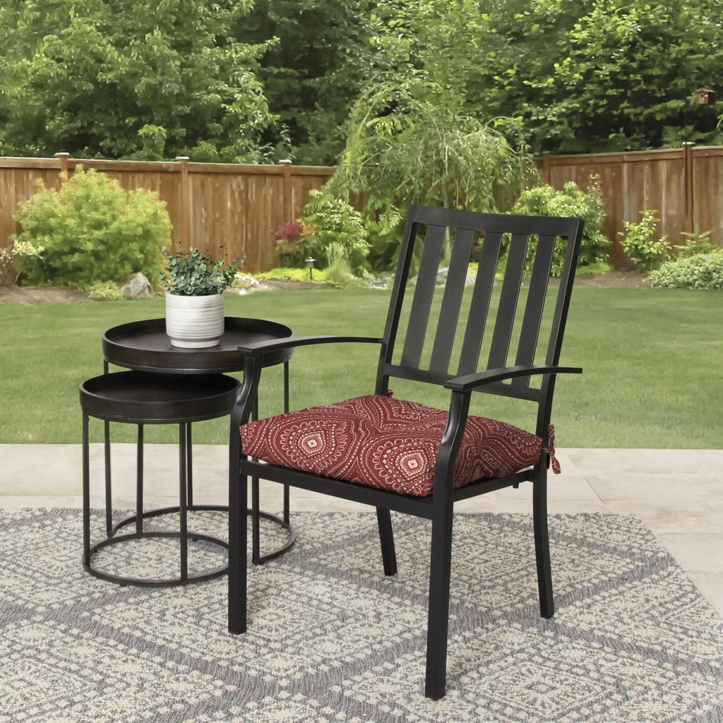 Black Stripe Outdoor Seat Cushion 2 Pack A643