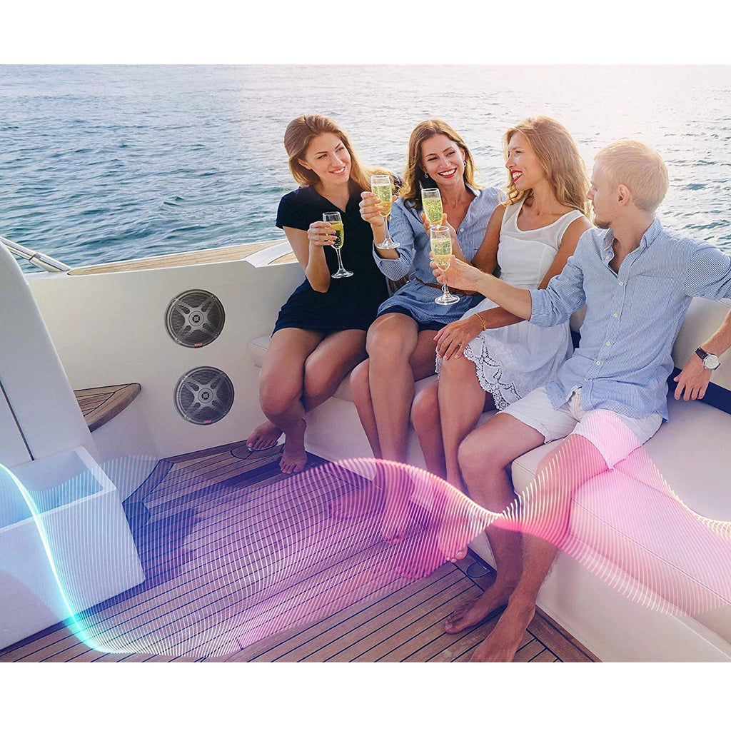 Waterproof 6.5 Inch Bluetooth Marine Speakers Y9393