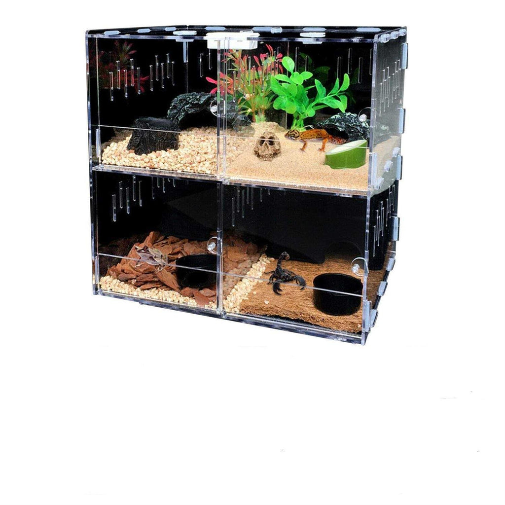 4 Grids Reptile Terrarium Cage X801