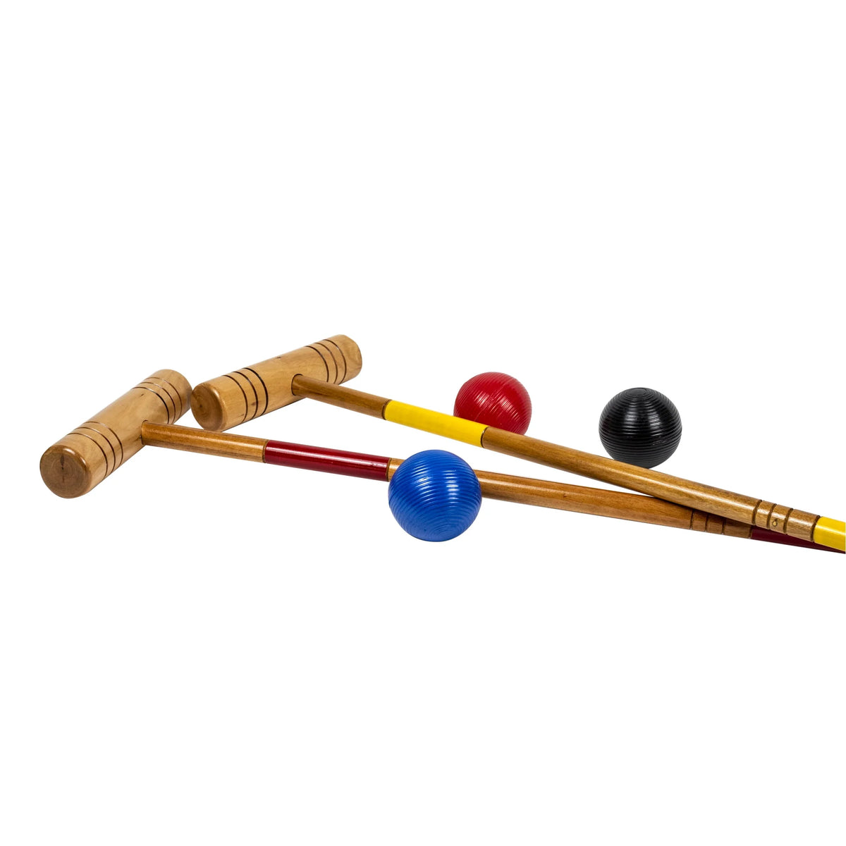 Wood 6 Player Croquet Lawn Game Set X7725