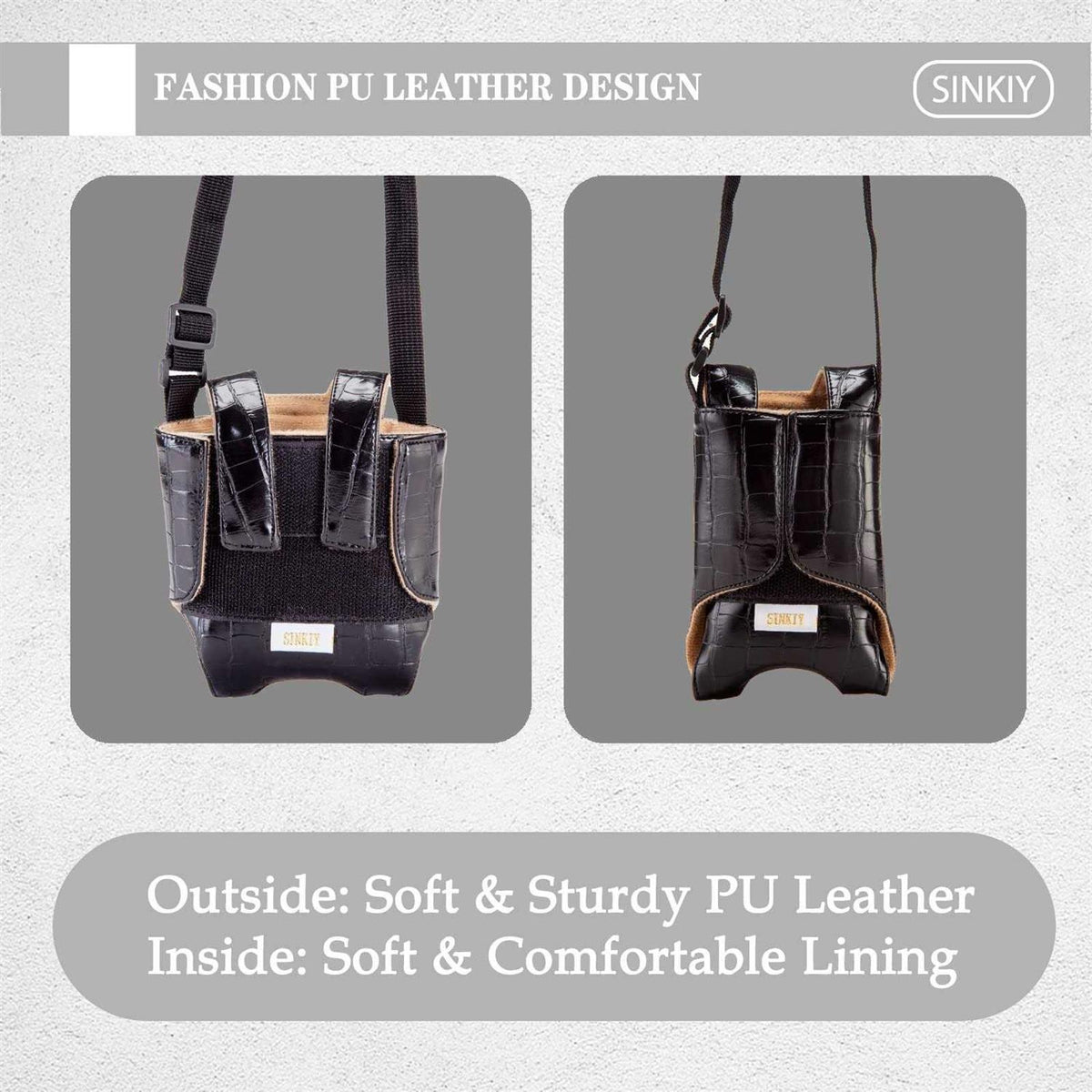 Bearded Dragon Sling Carrier Leather Reptile Pouch R176