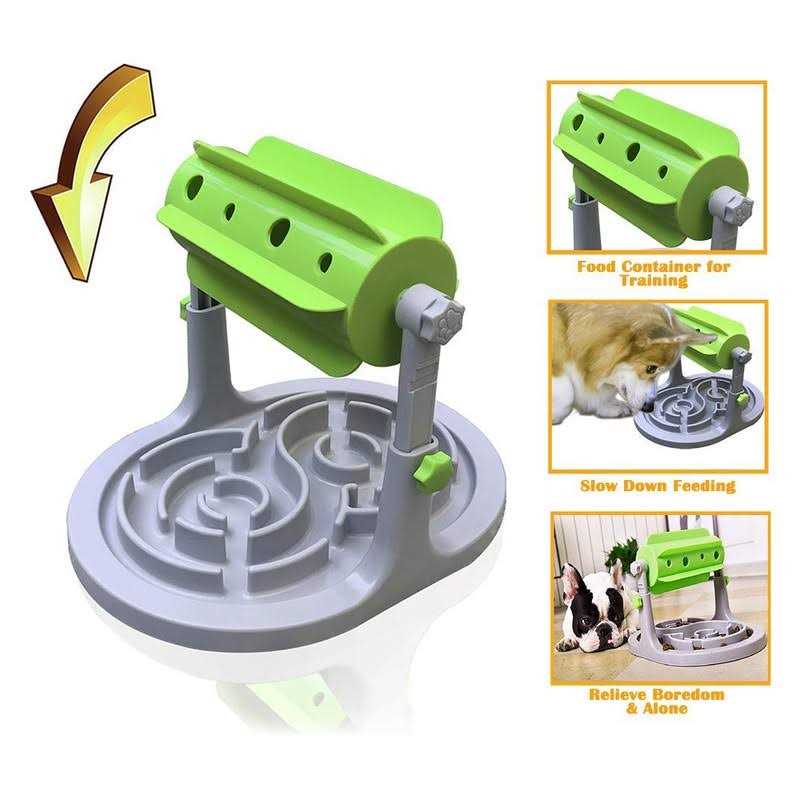Interactive Dog & Cat Food Puzzle Toy Slow Feeder O606716
