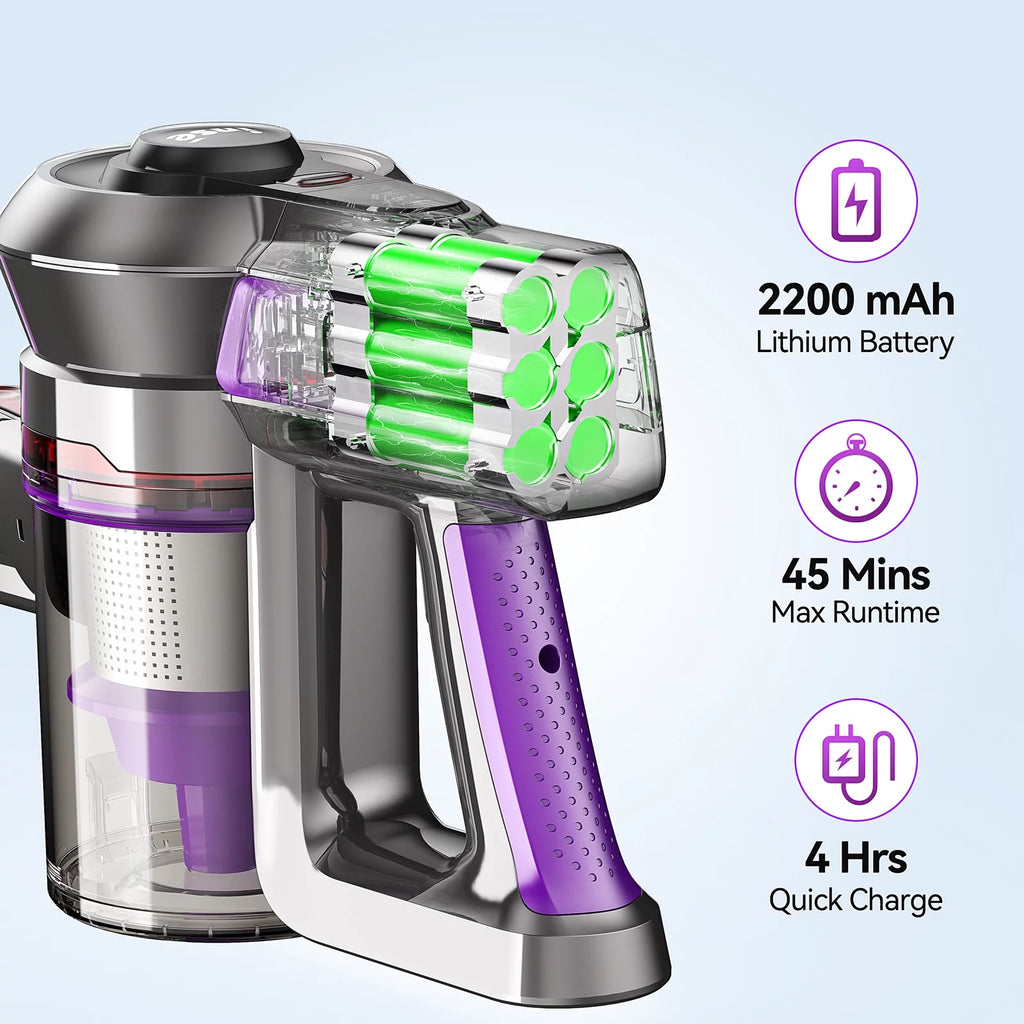 Cordless Vacuum Cleaner, 6 in 1 Stick Vacuum with 20kPa 160W Motor G767