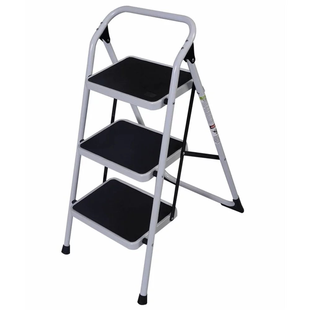 3-Step Ladder, 330 lb. Load Capacity, Iron F874004