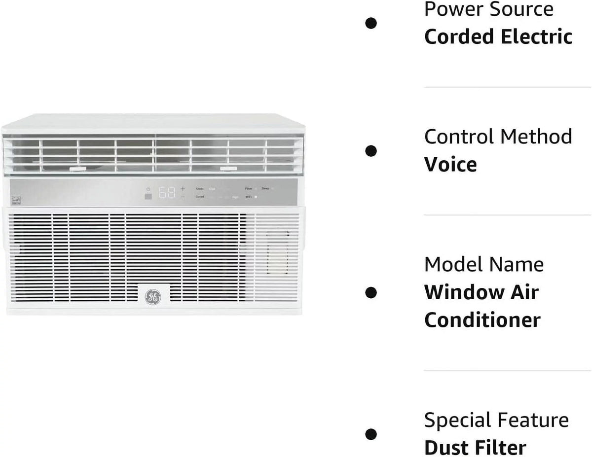 8000 BTU White Smart Window Air Conditioner D43051