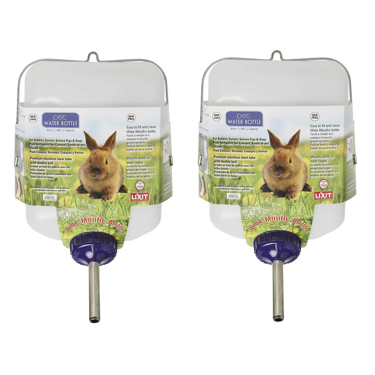 Wide Mouth Rabbit Water Bottle W504608