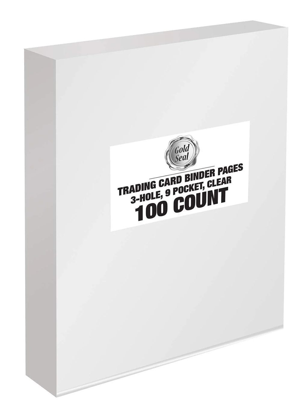 Clear Heavyweight 9 Pocket Trading Card Sleeve Pages, 100 Count C79296