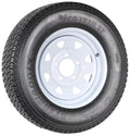 Two Trailer Tires On Rims ST185/80D13 13 White Spoke Wheel S907