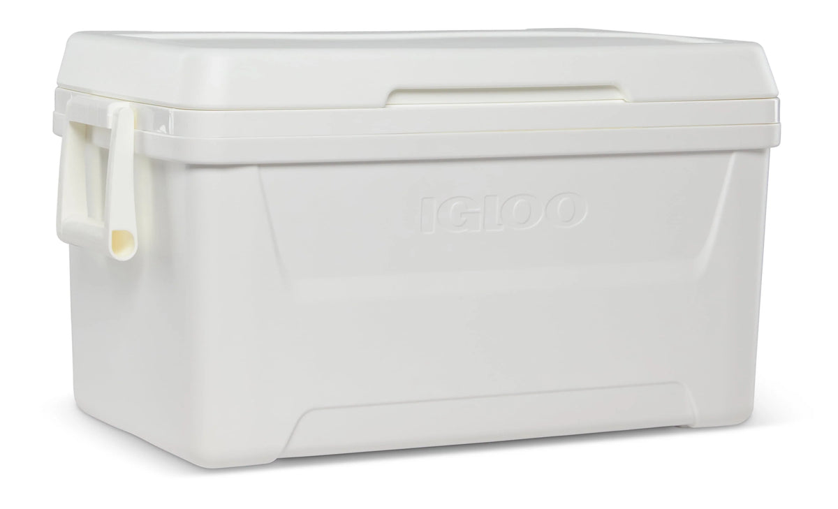 48 QT White Hard Sided Ice Chest Cooler Z2803