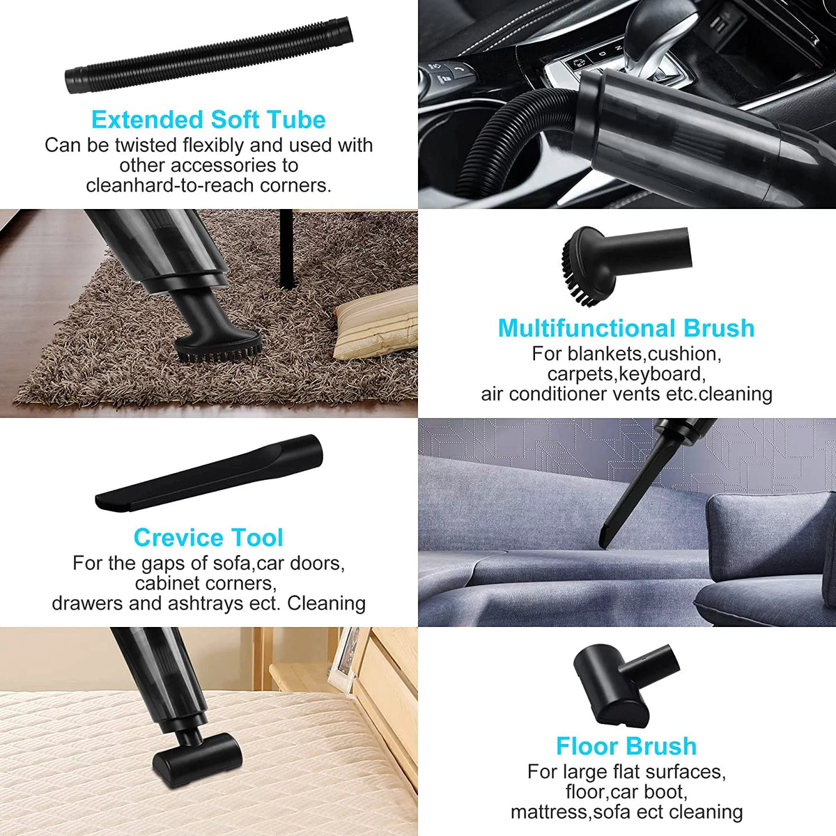 120W Cordless Handheld Car Vacuum Cleaner W99362