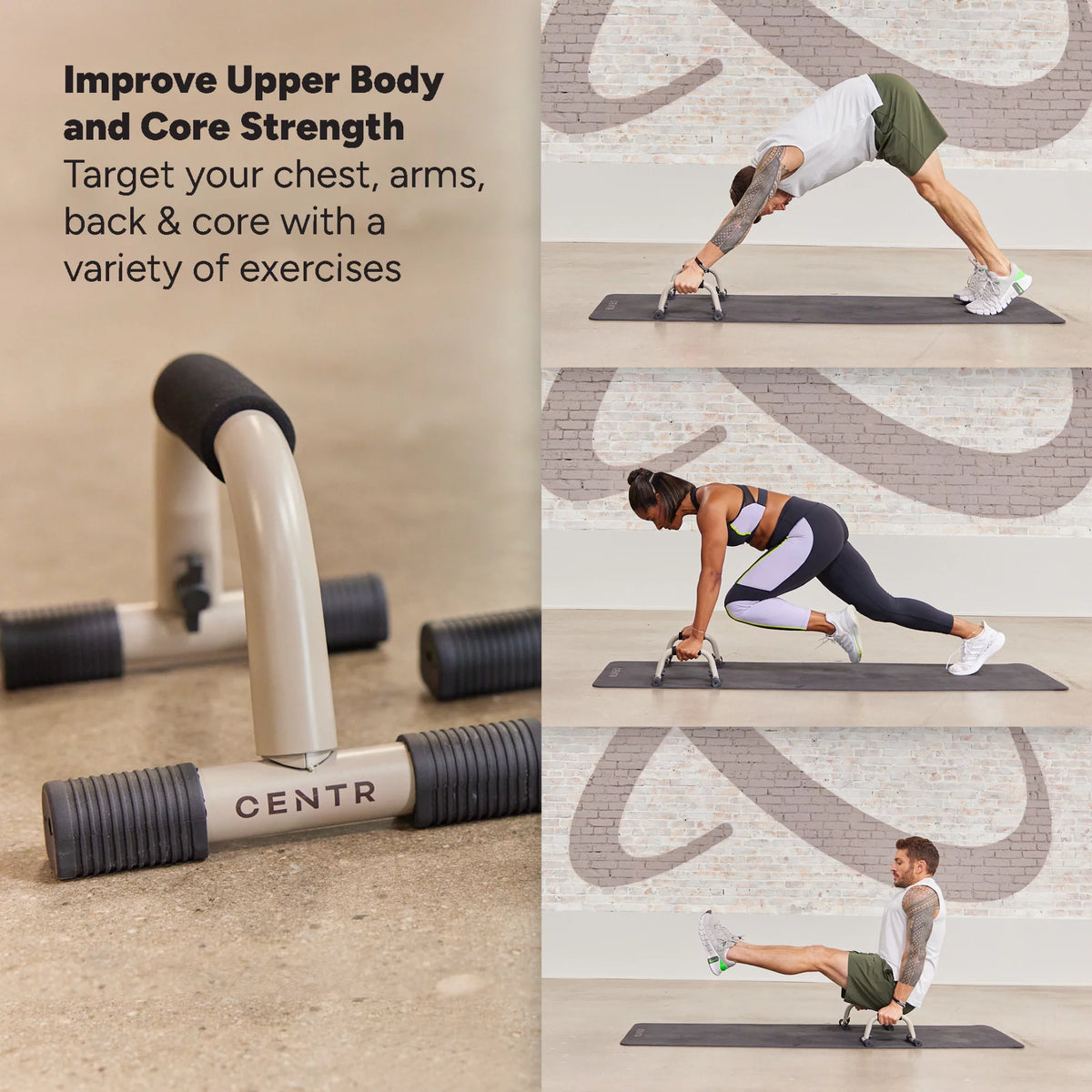 Sand Brown 2-Pack Push up Bars C513