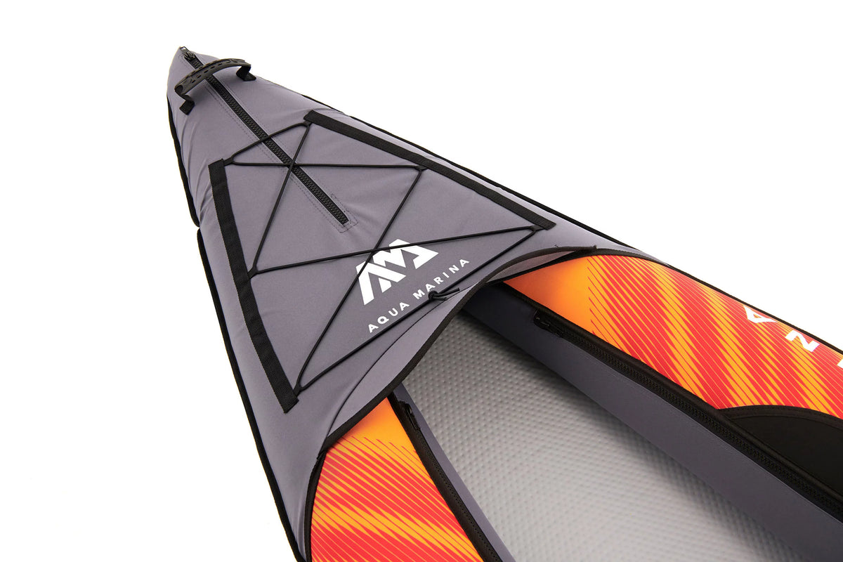 Inflatable Touring Kayak with Carry Bag, Paddle, Fin, Pump V8596