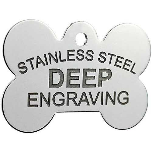 Stainless Steel Custom Engraved Pet ID Tags R42400