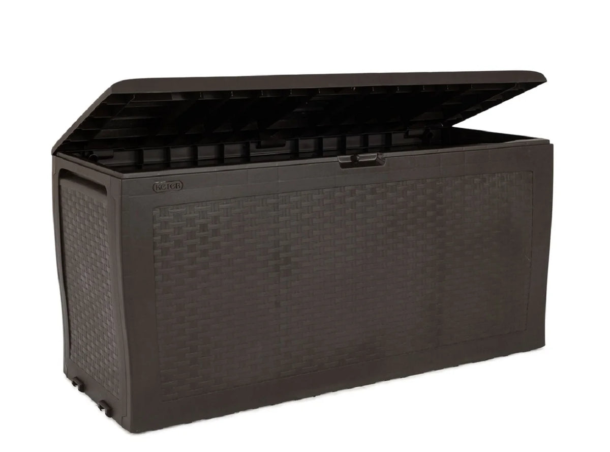 Brown Resin Outdoor Storage Deck Box Y7090