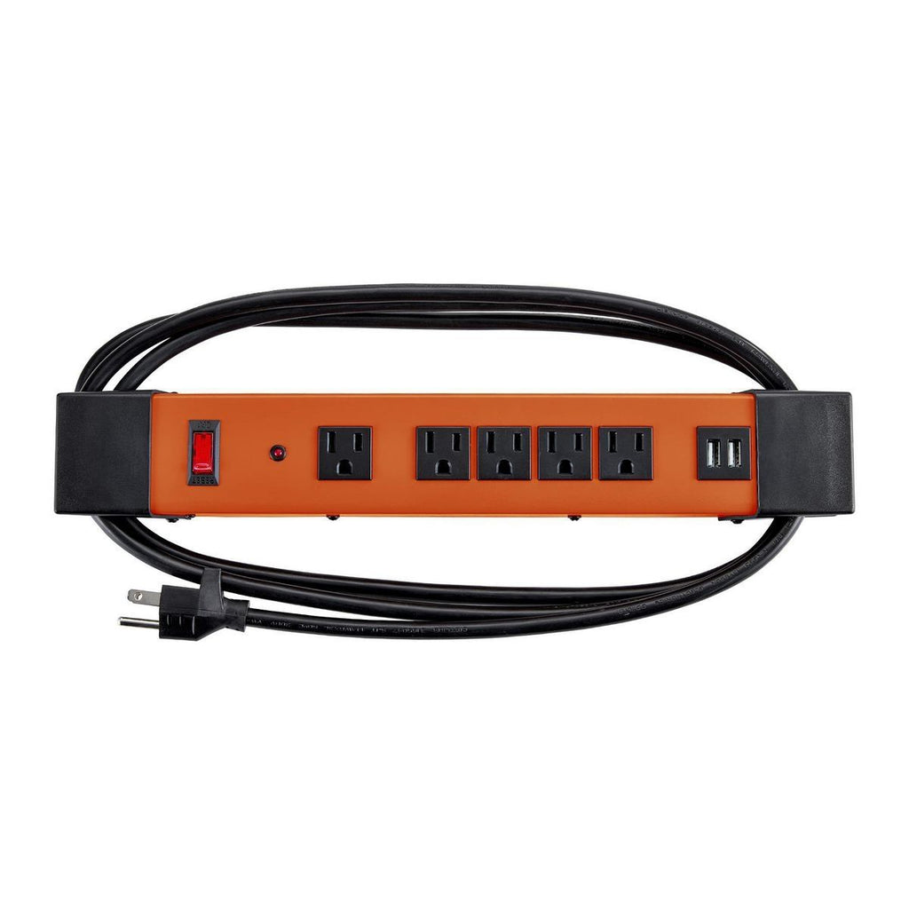 5-Outlet Magnetic Power Strip with 2 USB Ports Z66512