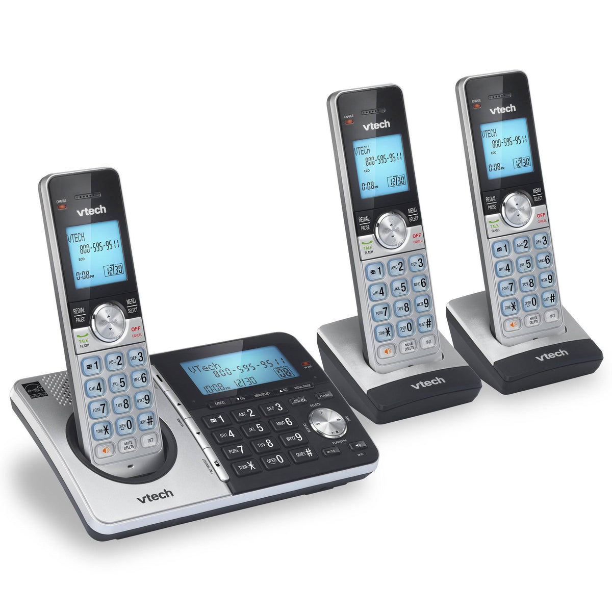 3-Handset Cordless Phone with Answering System and Caller ID Y539713