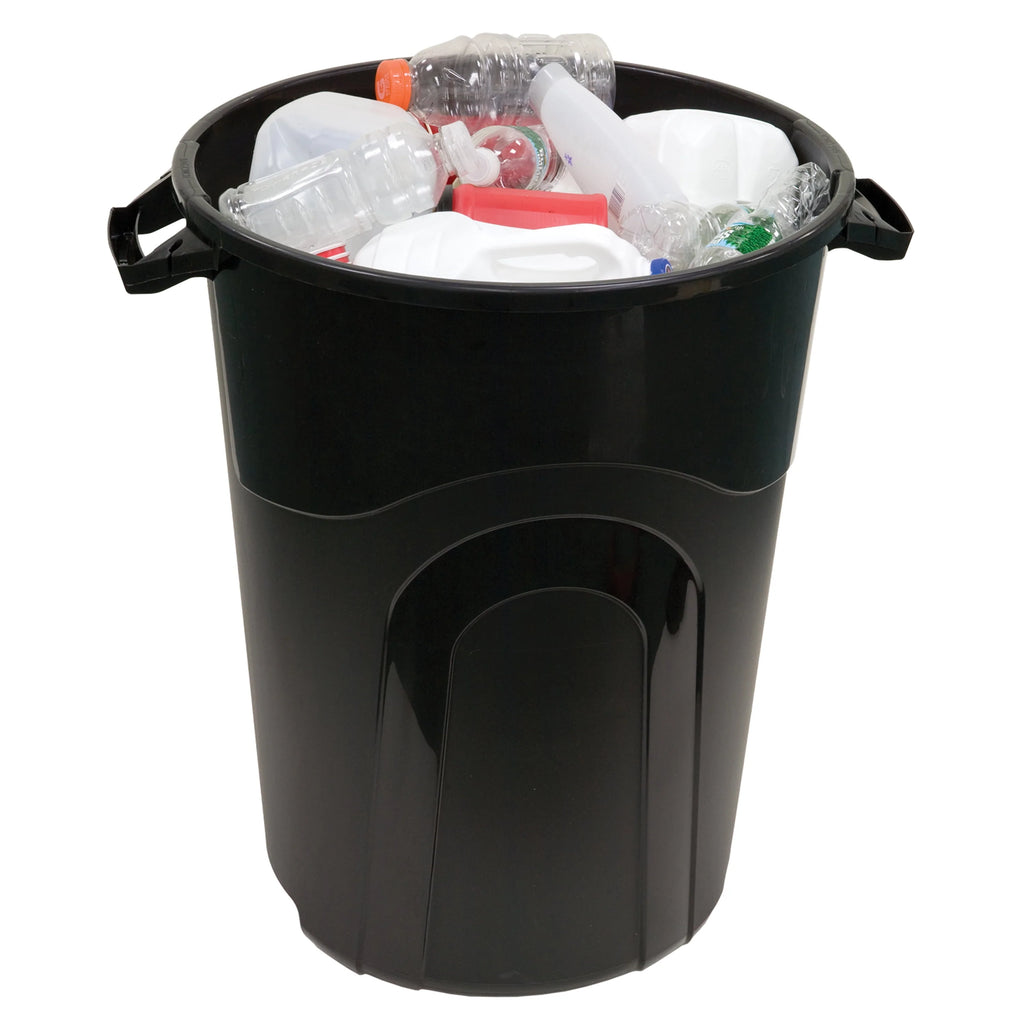 32 Gallon Heavy Duty Plastic Garbage Can with Lid B2922