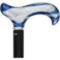 Arctic Blue Derby Walking Cane with Black Beechwood Shaft O2686