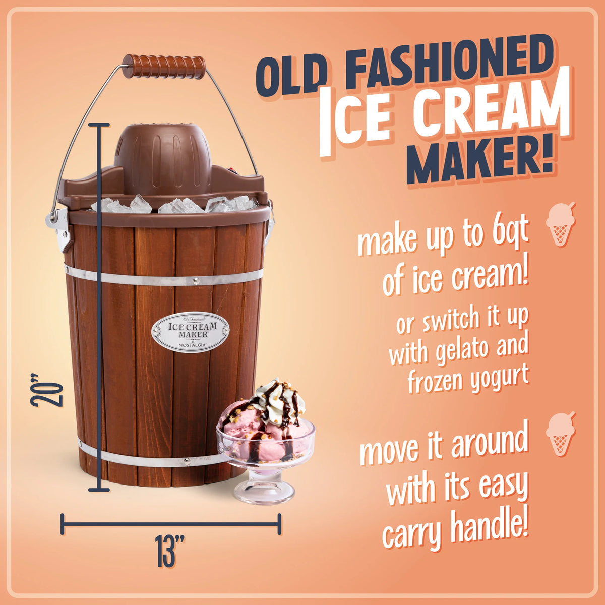 6-Quart Electric Ice Cream Maker L71034