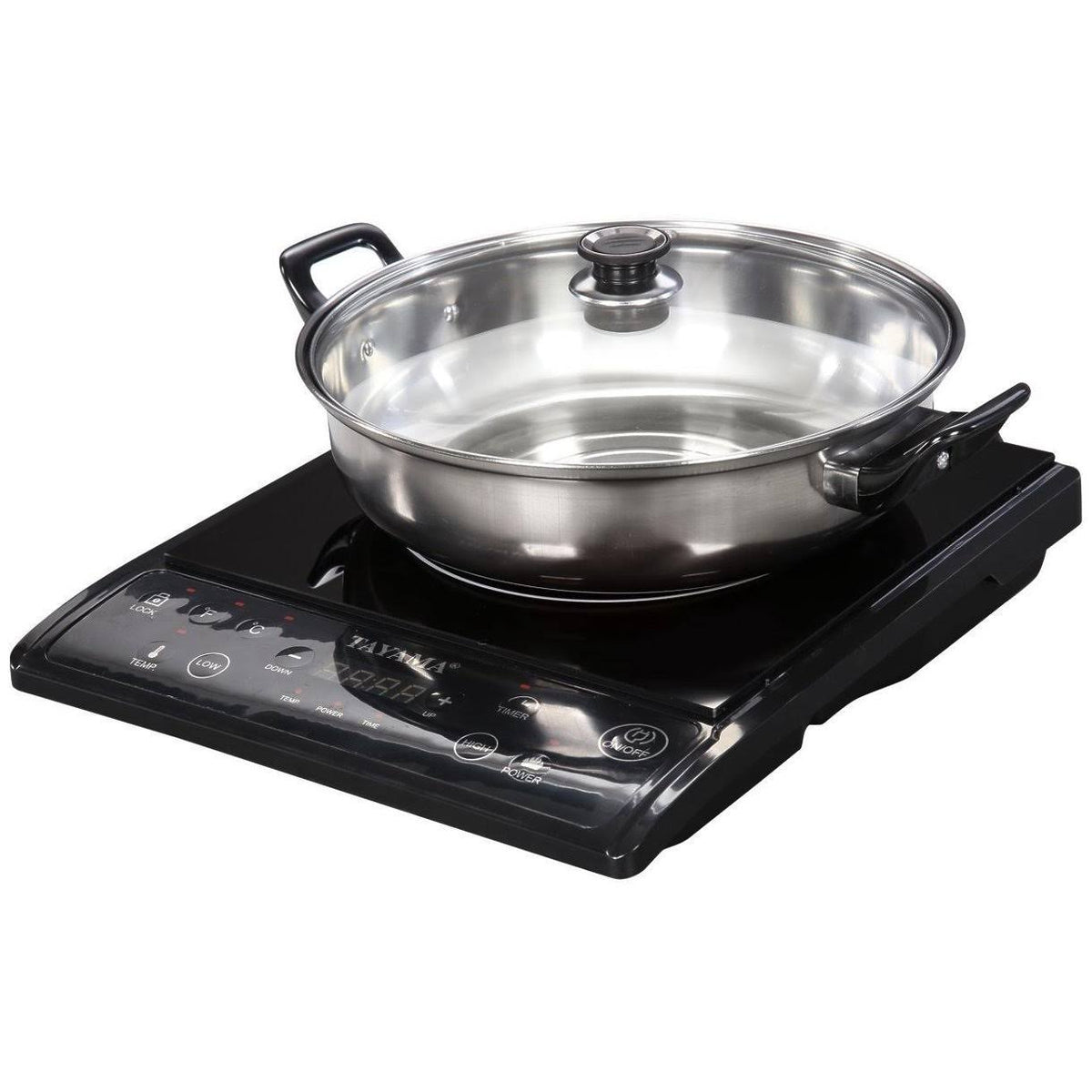 Black Induction Cooker with Cooking Pot T948