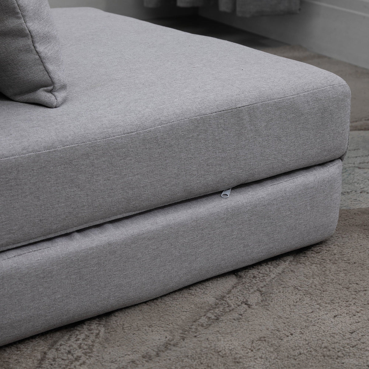 Light Gray 2-in-1 Floor Sofa Bed M2645