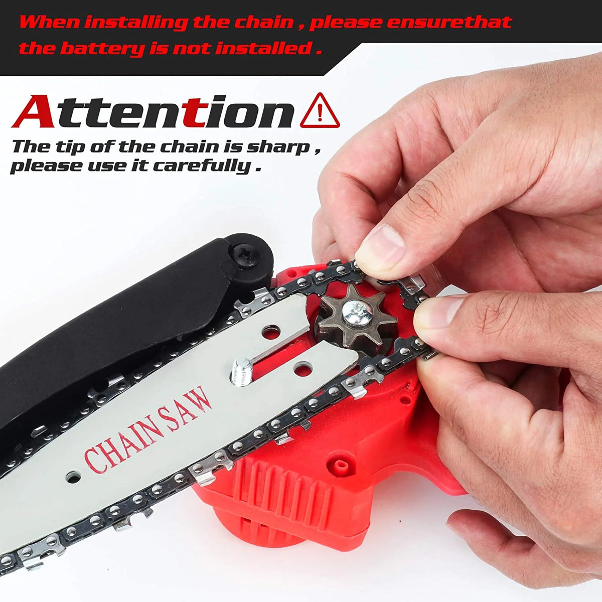Cordless Mini Chainsaw with 2 Batteries L5631