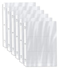 Clear Heavyweight 9 Pocket Trading Card Sleeve Pages, 100 Count C79296