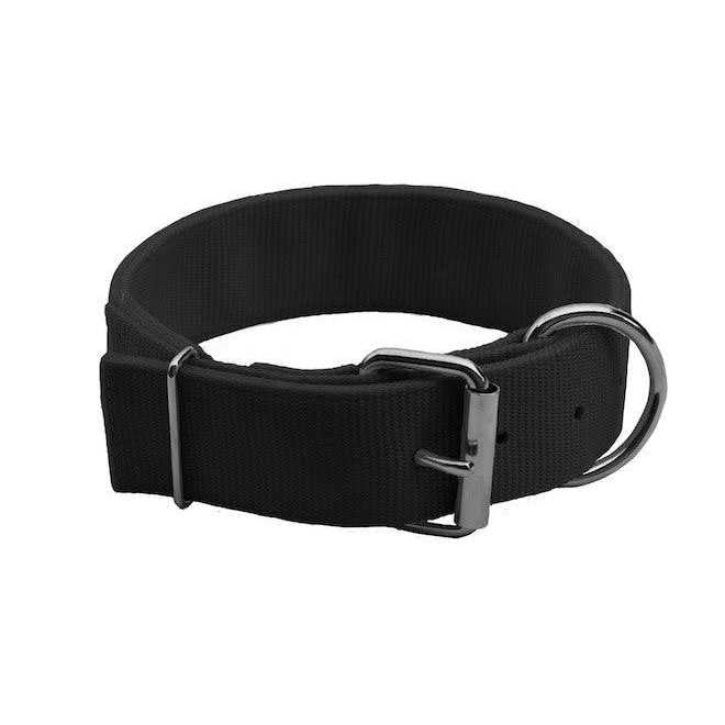 Black Nylon Dog Collar O409