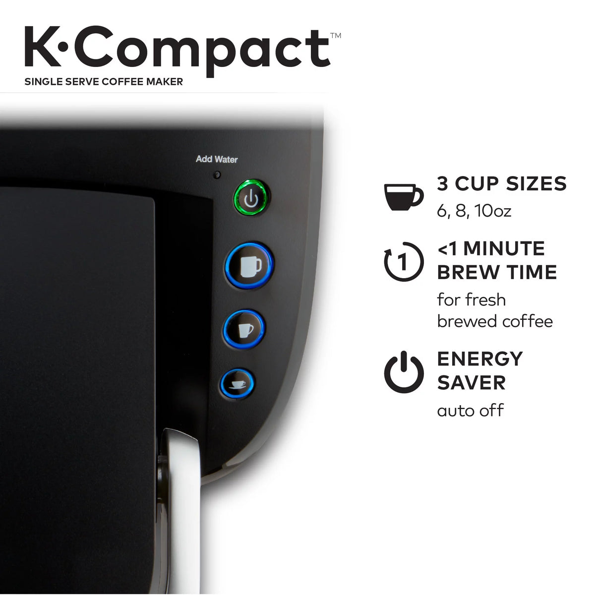 Black Single-Serve K-Cup Pod Coffee Maker G8266