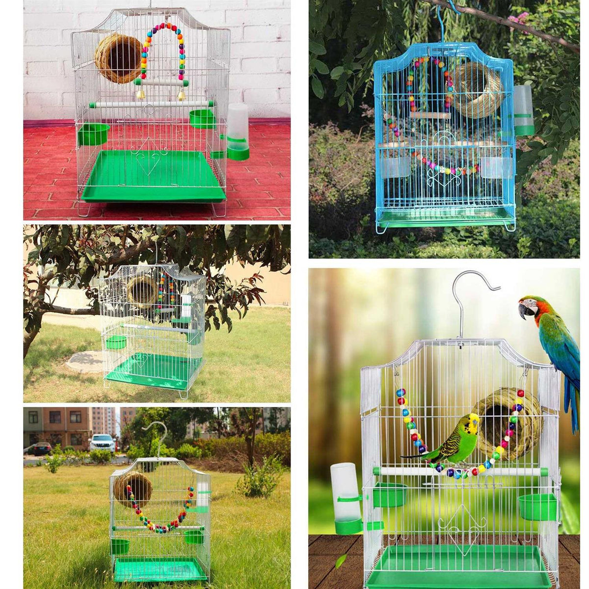 4Pcs Plastic Bird Water Feeder M19720